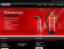 Tablet Screenshot of brandschutz-kroiss.de